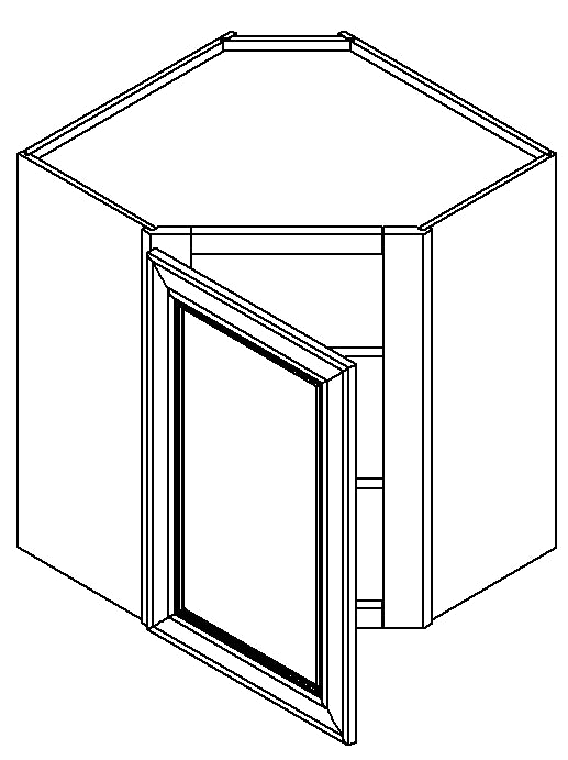 WALL DIAGONAL CORNER CABINET 24" X 36"
