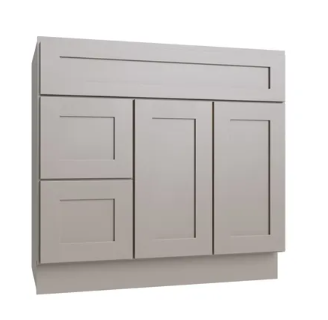 VANITY SINK BASE 42" LEFT 3 DRAWER