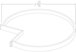 Sterling BASE WOODEN LAZY SUSAN TRAY (2)