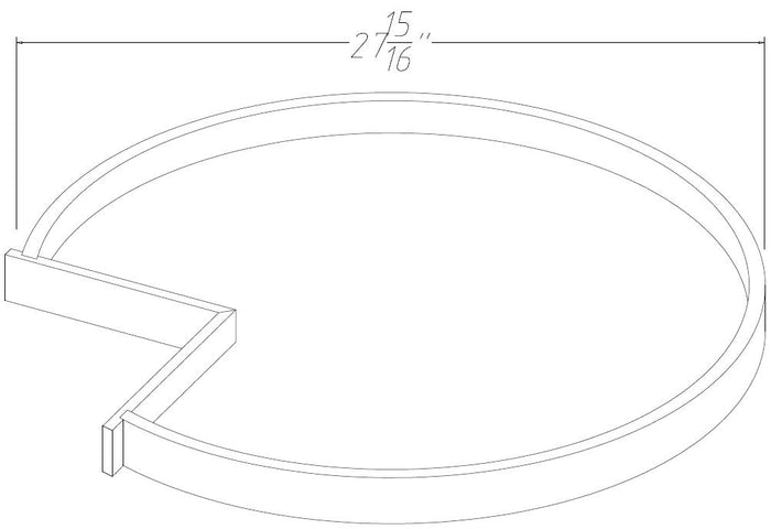 Ebony BASE WOODEN LAZY SUSAN TRAY (2)