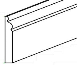 Perla BASE BOARD MOLDING 4 1/2" X 3/4" X 96"