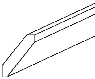 Avalon SHAKER ANGLED CROWN MOLDING 3 1/4" X 96"