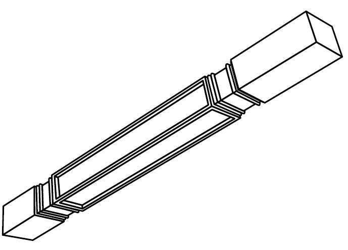 Smoke Gray SHAKER TURN POST 3" X 3" x 34 1/2"