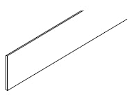 ICE WHITE WOODEX TOE KICK 4" X 1/4" X 96"