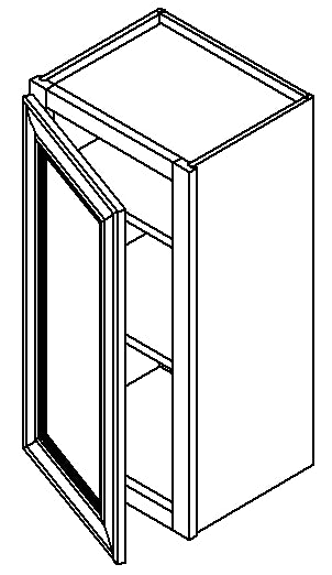 ICE WHITE WOODEX WALL CABINET 09" X 42"