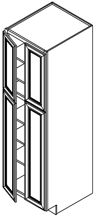 ICE WHITE WOODEX PANTRY 24" X 84" X 24" W/O DRAWER