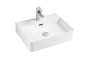 Ceramic rectangular vessel  sink 19 7/10"W x 5 1/10"H x 16 1/2"D