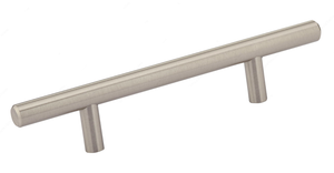 STEEL T BAR HANDLE 6 7/8"L_1 3/8"H Brushed Nickel